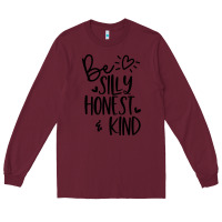 Burgundy kind Long Sleeve Tee - Unal Design