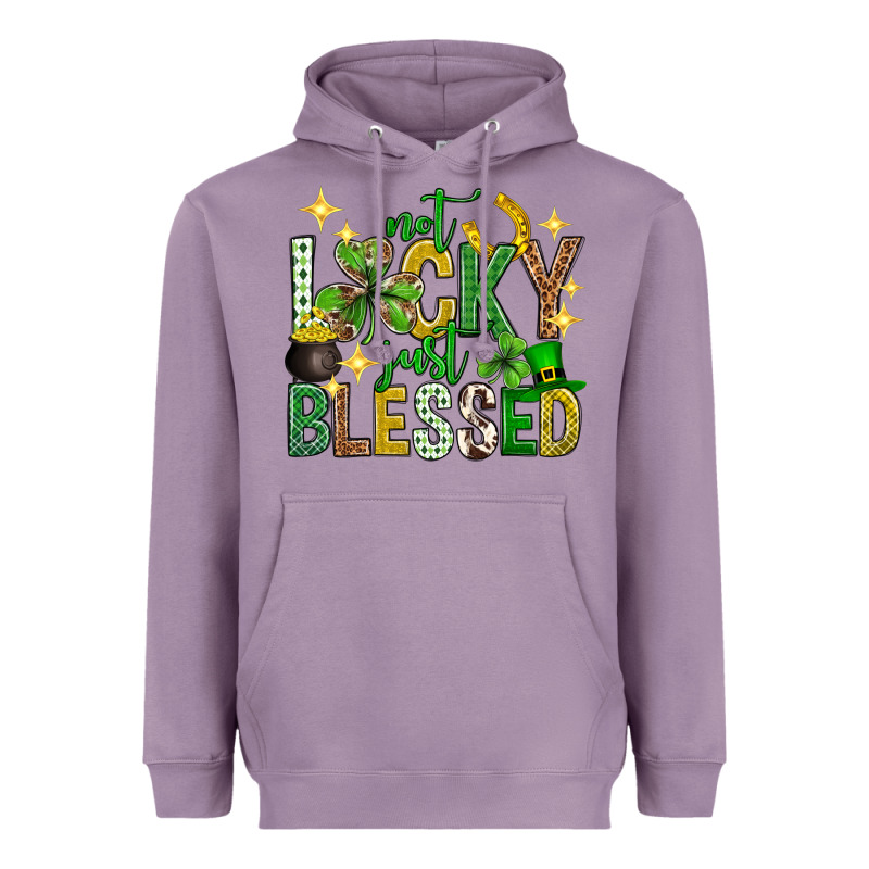 Not Lucky Just Blessed St. Patricks Day Heavyweight Hoodie by Neo Western | Teevron
