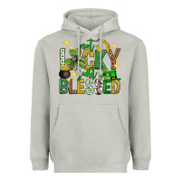 Moon Dust Not lucky just blessed st. patricks day Heavyweight Hoodie - Neo Western