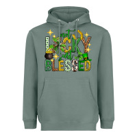 Sage Not lucky just blessed st. patricks day Heavyweight Hoodie - Neo Western
