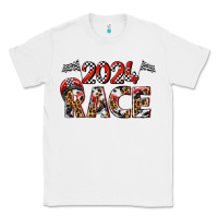 White 2024 race Classic Tee - texasbilliewilder