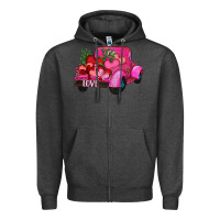 Charcoal Heather valentine's day heart cactus truck Zipper Hoodie - RanaPortraitStore