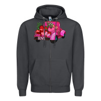 Smoke valentine's day heart cactus truck Zipper Hoodie - RanaPortraitStore