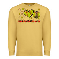 Antique Gold rub some dirt on it softball Premium Sweatshirt - JahusDesignShop