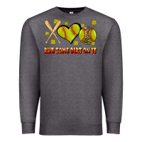 Charcoal Heather rub some dirt on it softball Premium Sweatshirt - JahusDesignShop