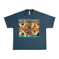 Midnight Navy texas sunflower cactus cowhide Urban Heavy Tee - Artiststas