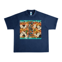 Navy texas sunflower cactus cowhide Urban Heavy Tee - Artiststas