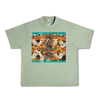 Oil Green texas sunflower cactus cowhide Urban Heavy Tee - Artiststas