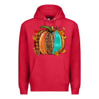 Cardinal Fall leopard pumpkin Premium Hoodie - NancyCooperArtShop