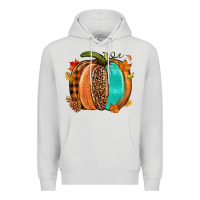 Dove Grey Fall leopard pumpkin Premium Hoodie - NancyCooperArtShop