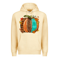 Pina Colada Fall leopard pumpkin Premium Hoodie - NancyCooperArtShop
