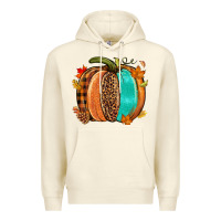 Sandshell Fall leopard pumpkin Premium Hoodie - NancyCooperArtShop