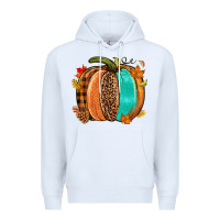 White Fall leopard pumpkin Premium Hoodie - NancyCooperArtShop