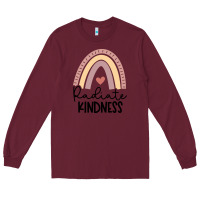 Burgundy kindness Long Sleeve Tee - Unal Design