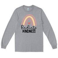 Heather Grey kindness Long Sleeve Tee - Unal Design
