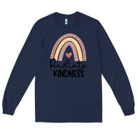 Navy kindness Long Sleeve Tee - Unal Design