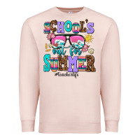 Pale Pink school's out for summer teacherlife Premium Sweatshirt - AdoDesignShop