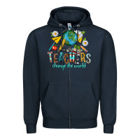 Navy teachers change the world Zipper Hoodie - texasbilliewilder