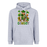 Heather Grey One lucky cowboy with st. patricks elf Heavyweight Hoodie - Neo Western