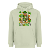 Matcha One lucky cowboy with st. patricks elf Heavyweight Hoodie - Neo Western