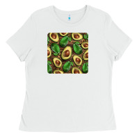 White avocados with wood and leopard background mug  coaster Ladies Tee - BarkalooDesign