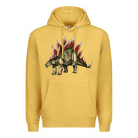 Antique Gold Stegosaurus Premium Hoodie - LillyAllenDesigns