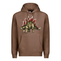 Chestnut Stegosaurus Premium Hoodie - LillyAllenDesigns
