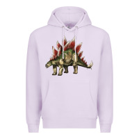 Lilac Stegosaurus Premium Hoodie - LillyAllenDesigns