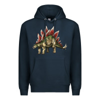 Navy Stegosaurus Premium Hoodie - LillyAllenDesigns