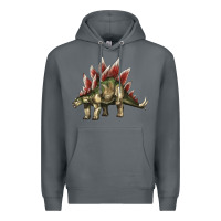 Rock Stegosaurus Premium Hoodie - LillyAllenDesigns