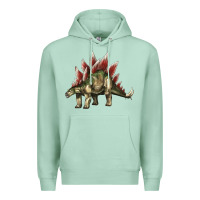 Seafoam Stegosaurus Premium Hoodie - LillyAllenDesigns