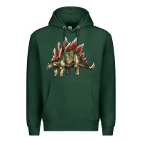 Sports Green Stegosaurus Premium Hoodie - LillyAllenDesigns