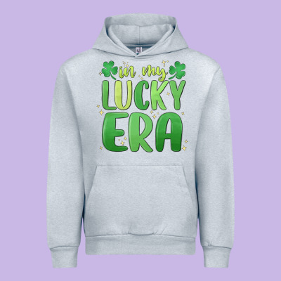 In My Lucky Era St. Patrick's Day Urban Hoodie Designed By Maliassmallbusiness
