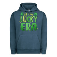 Pigment Midnight Navy in my lucky era st. patrick's day Urban Hoodie - MaliasSmallBusiness