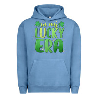 Pigment Pebble Blue in my lucky era st. patrick's day Urban Hoodie - MaliasSmallBusiness