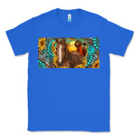 True Royal horse and desert with sunflowers gemstone Classic Tee - RanaPortraitStore