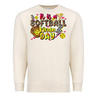 Sandshell it is a softball kinda day Premium Sweatshirt - JahusDesignShop