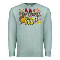 Seafoam it is a softball kinda day Premium Sweatshirt - JahusDesignShop