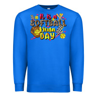 True Royal it is a softball kinda day Premium Sweatshirt - JahusDesignShop