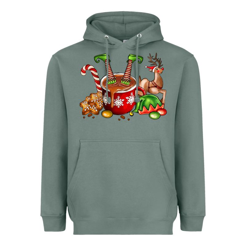 Chocolate Elf Heavyweight Hoodie by FaDigitalArtStudio | Teevron