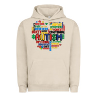 Pigment French Oak autism heart Urban Hoodie - MaliasSmallBusiness