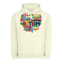 Pigment Pistachio autism heart Urban Hoodie - MaliasSmallBusiness