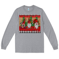 Heather Grey Christmas gnomes Long Sleeve Tee - BarkalooDesign