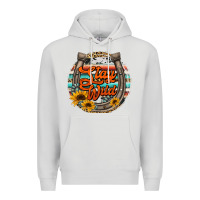 Dove Grey stay wild horseshoe Premium Hoodie - Jasminsmagicworld