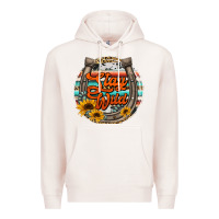 Pale Pink stay wild horseshoe Premium Hoodie - Jasminsmagicworld