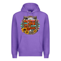 Purple stay wild horseshoe Premium Hoodie - Jasminsmagicworld