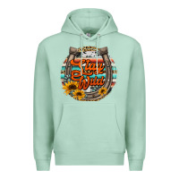 Seafoam stay wild horseshoe Premium Hoodie - Jasminsmagicworld