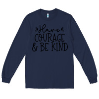 Navy be kind Long Sleeve Tee - Unal Design