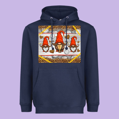 Western Volleyball Gnome Heavyweight Hoodie Designed By Hra Design Shop