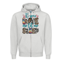 Dove Grey if you love me let me sleep Zipper Hoodie - Zillion Design Studio